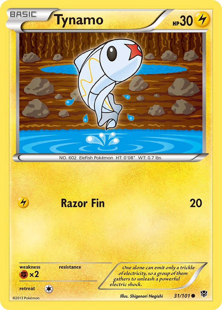 Tynamo 031/105 — Plasma Blast (English Pokémon TCG card)