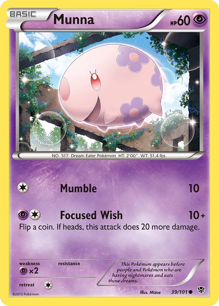 Munna 039/105 — Plasma Blast (English Pokémon TCG card)