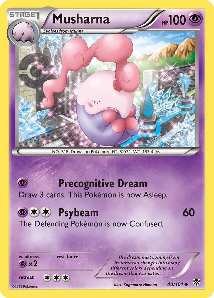 Musharna 040/105 — Plasma Blast (English Pokémon TCG card)