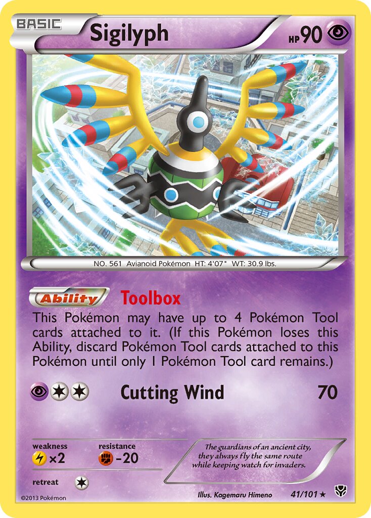 Sigilyph 041/105 — Plasma Blast (English Pokémon TCG card)