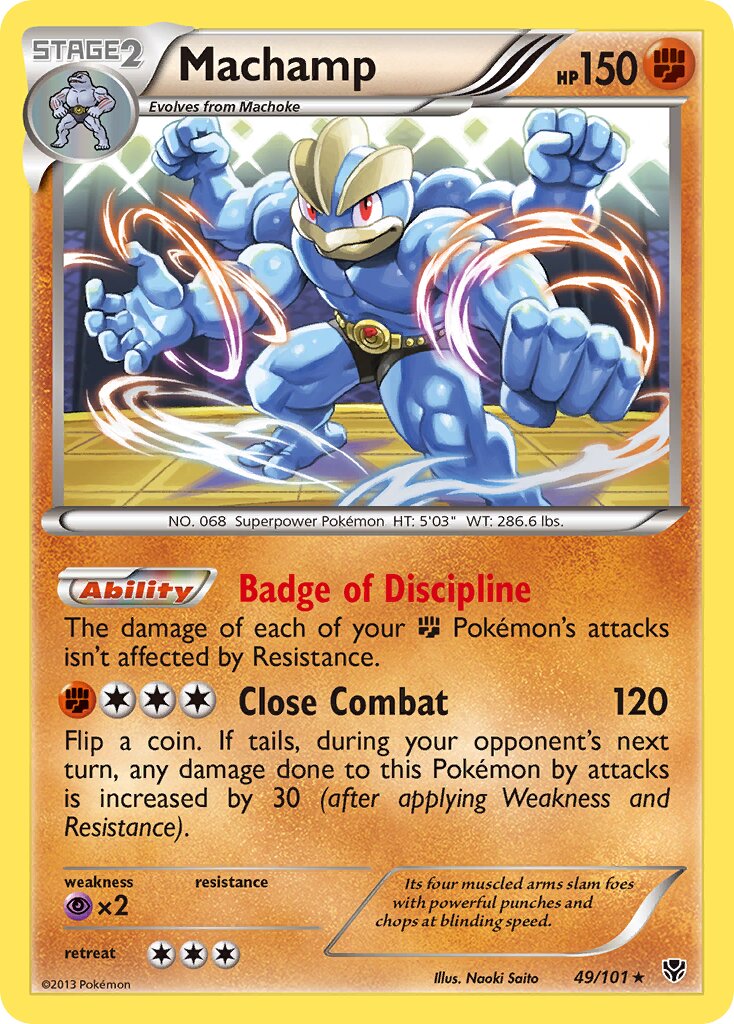 Machamp 049/105 — Plasma Blast (English Pokémon TCG card)