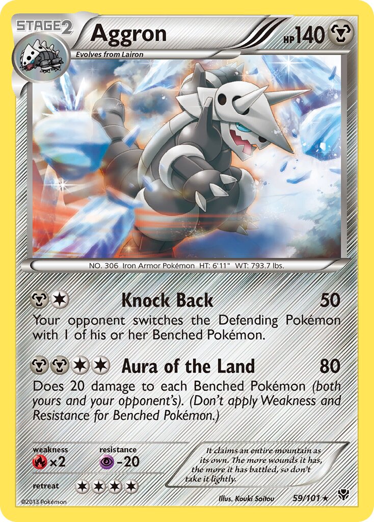 Aggron 059/105 — Plasma Blast (English Pokémon TCG card)