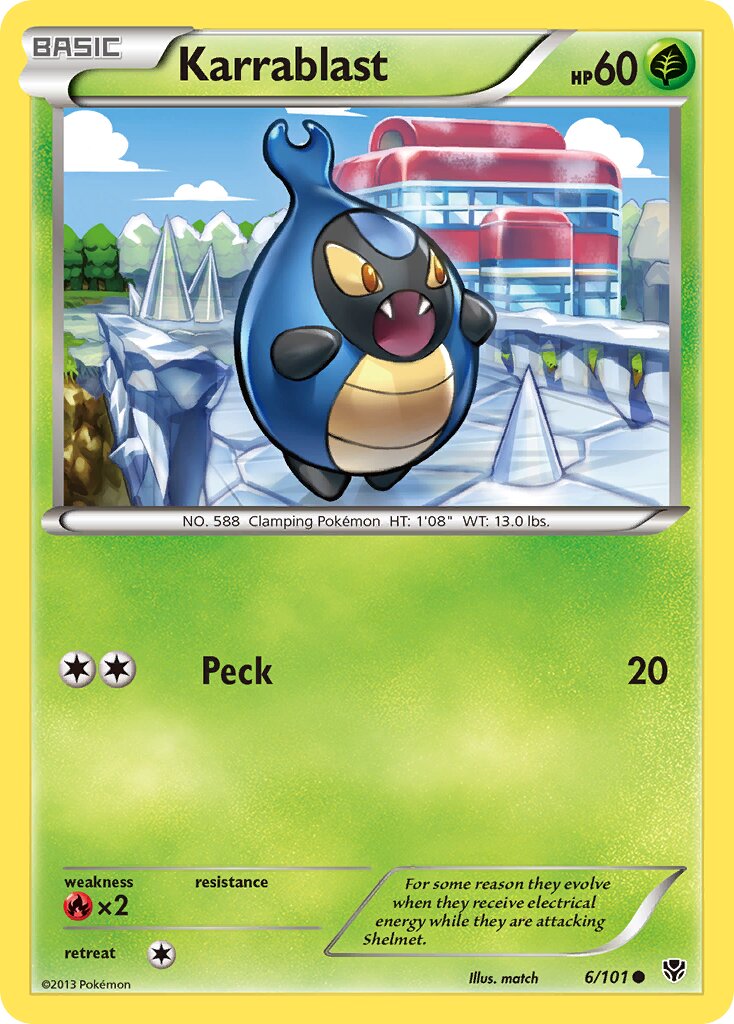 Karrablast 006/105 — Plasma Blast (English Pokémon TCG card)