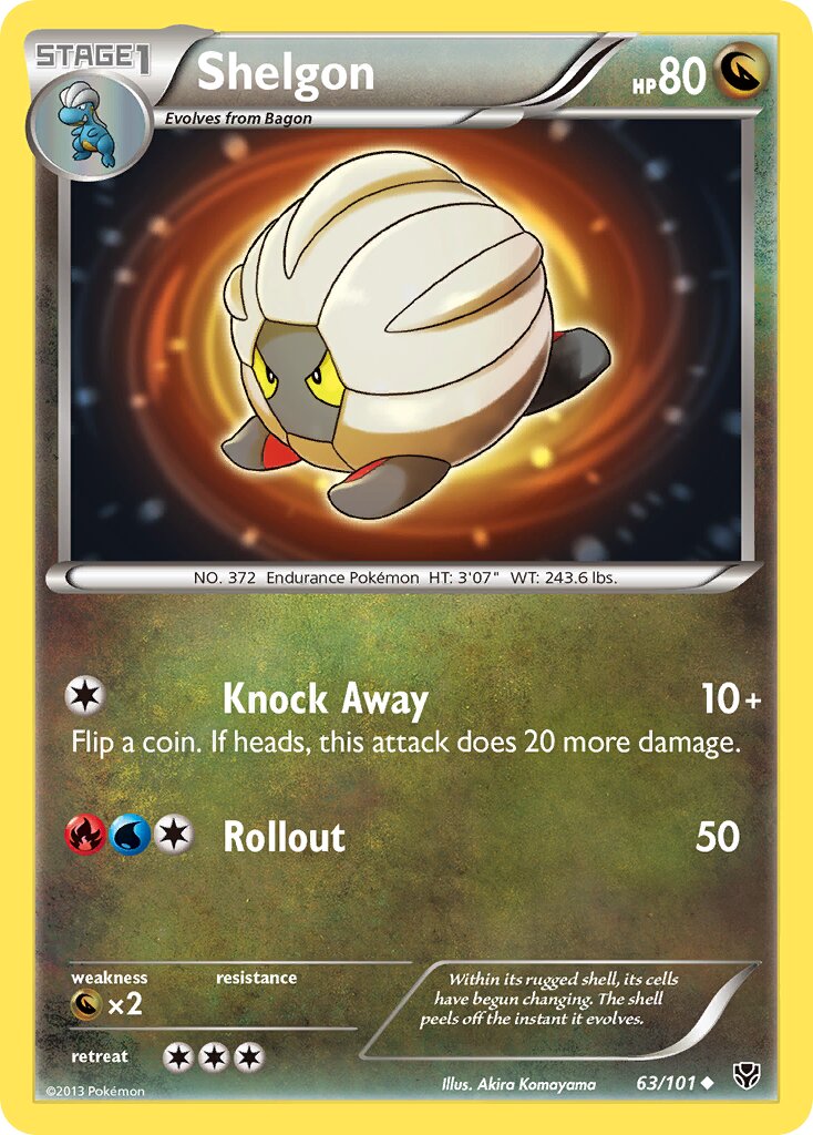 Shelgon 063/105 — Plasma Blast (English Pokémon TCG card)