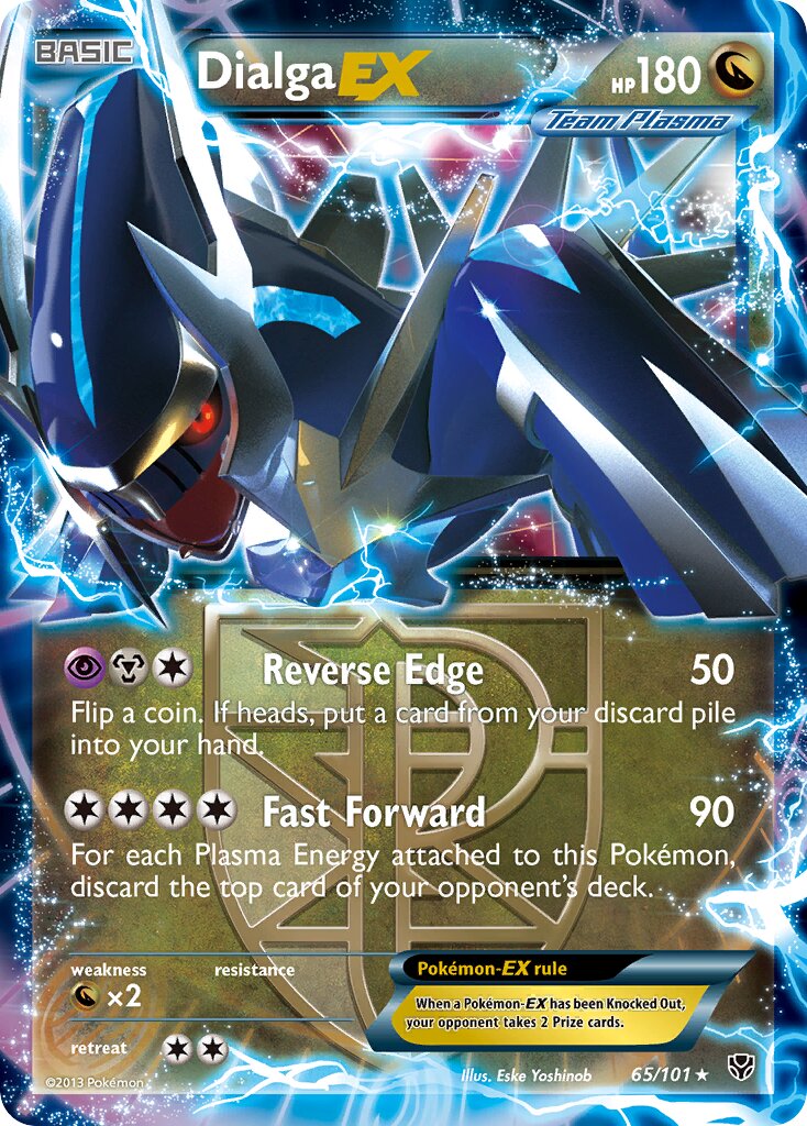 Dialga-EX 065/105 — Plasma Blast (English Pokémon TCG card)