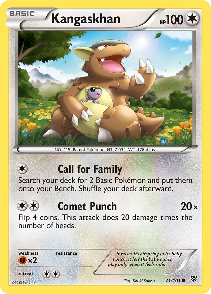 Kangaskhan 071/105 — Plasma Blast (English Pokémon TCG card)