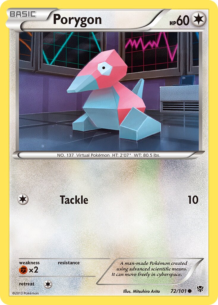 Porygon 072/105 — Plasma Blast (English Pokémon TCG card)