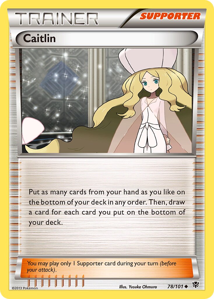 Caitlin 078/105 — Plasma Blast (English Pokémon TCG card)