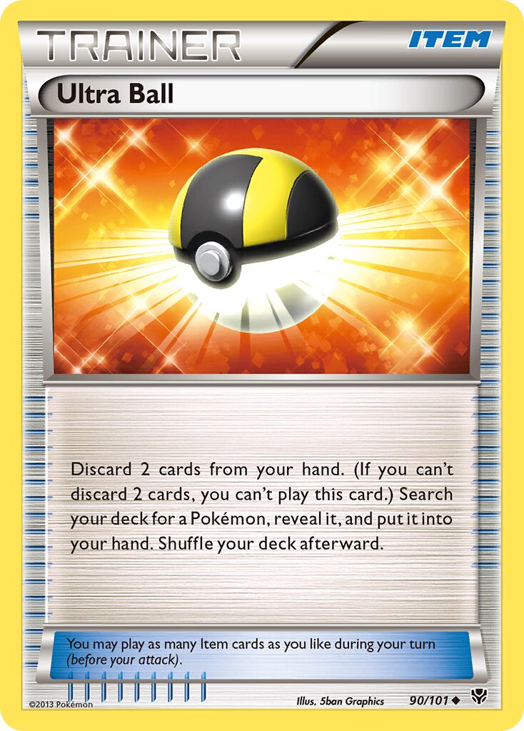 Ultra Ball 090/105 — Plasma Blast (English Pokémon TCG card)