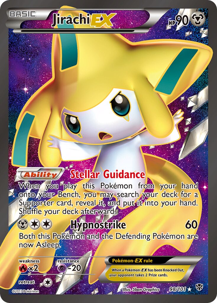Jirachi-EX 098/105 — Plasma Blast (English Pokémon TCG card)