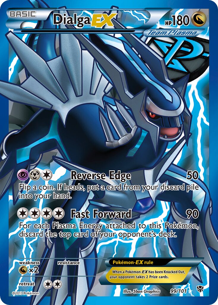 Dialga-EX 099/105 — Plasma Blast (English Pokémon TCG card)
