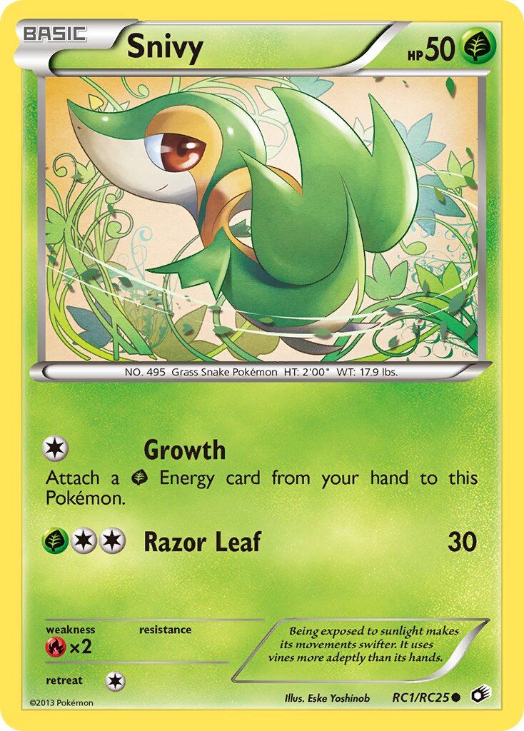 Snivy RC1 — Legendary Treasures (English Pokémon TCG card)