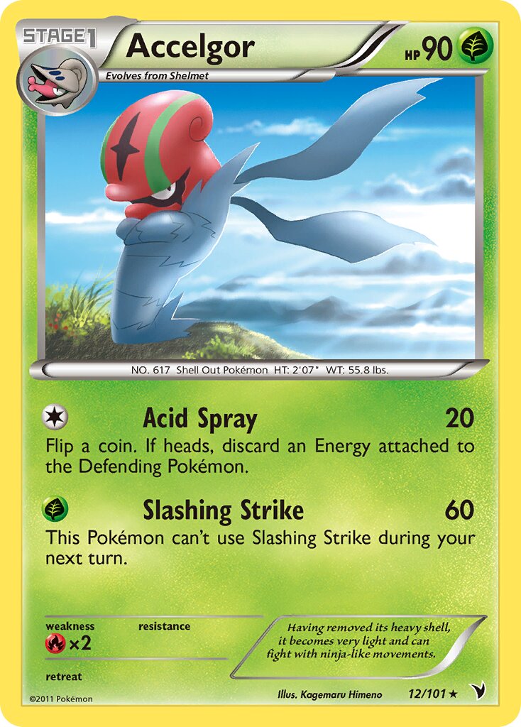 Accelgor 012/102 — Noble Victories (English Pokémon TCG card)