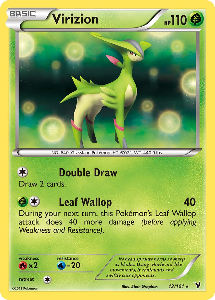 Virizion 013/102 — Noble Victories (English Pokémon TCG card)