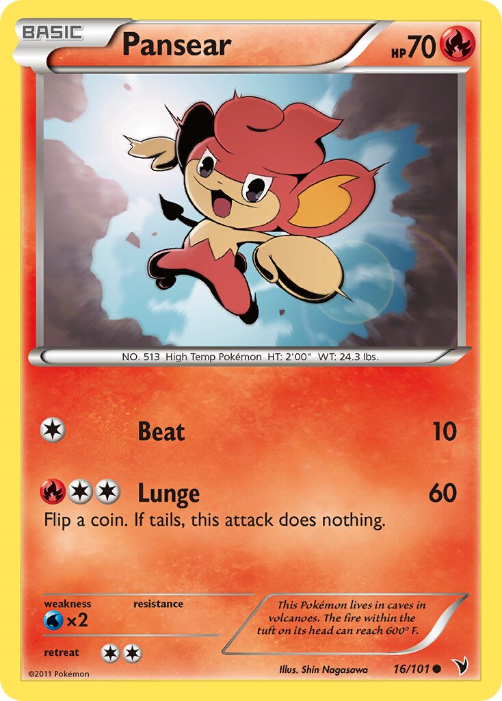 Pansear 016/102 — Noble Victories (English Pokémon TCG card)