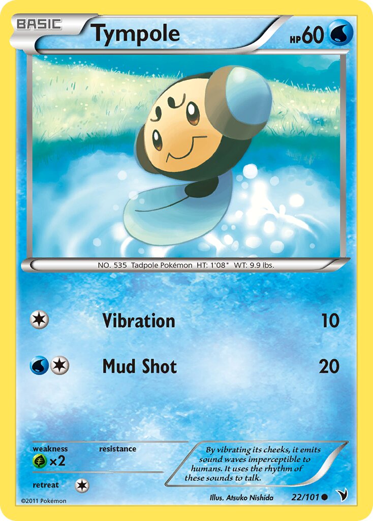 Tympole 022/102 — Noble Victories (English Pokémon TCG card)