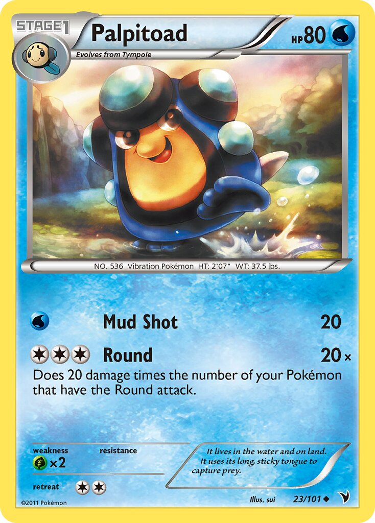 Palpitoad 023/102 — Noble Victories (English Pokémon TCG card)