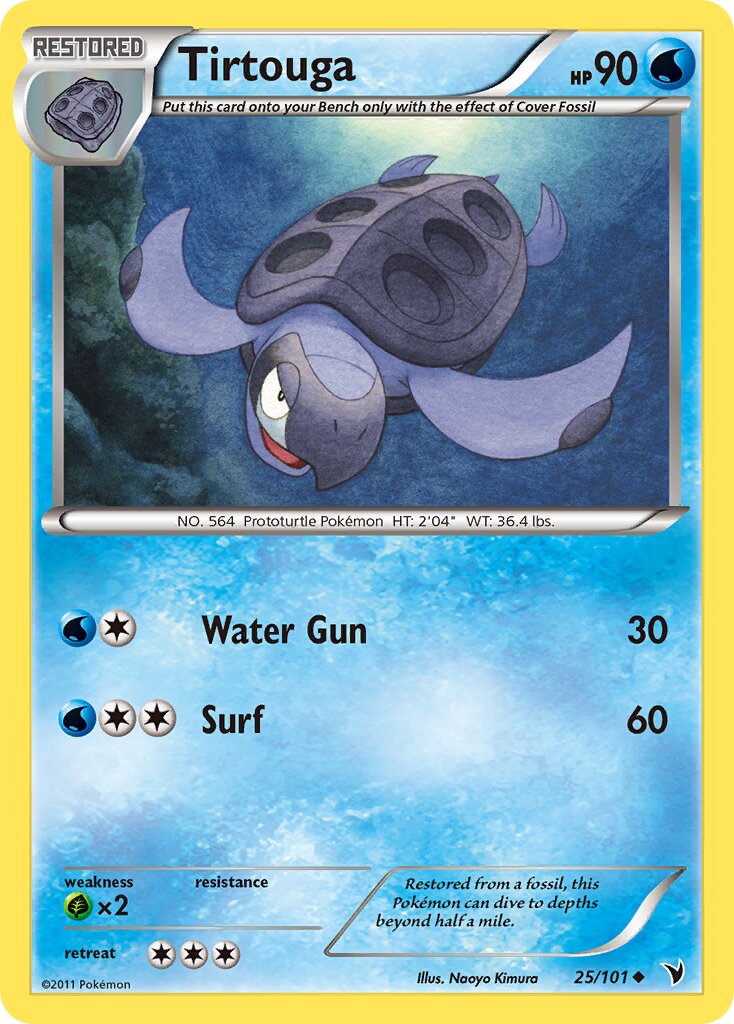 Tirtouga 025/102 — Noble Victories (English Pokémon TCG card)