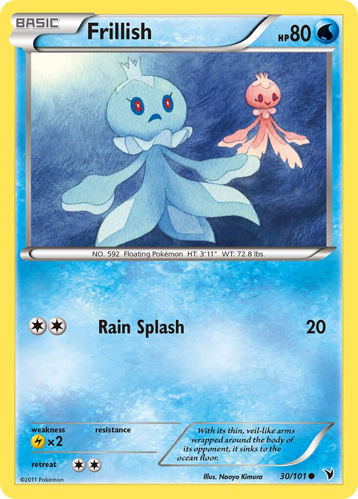 Frillish 030/102 — Noble Victories (English Pokémon TCG card)
