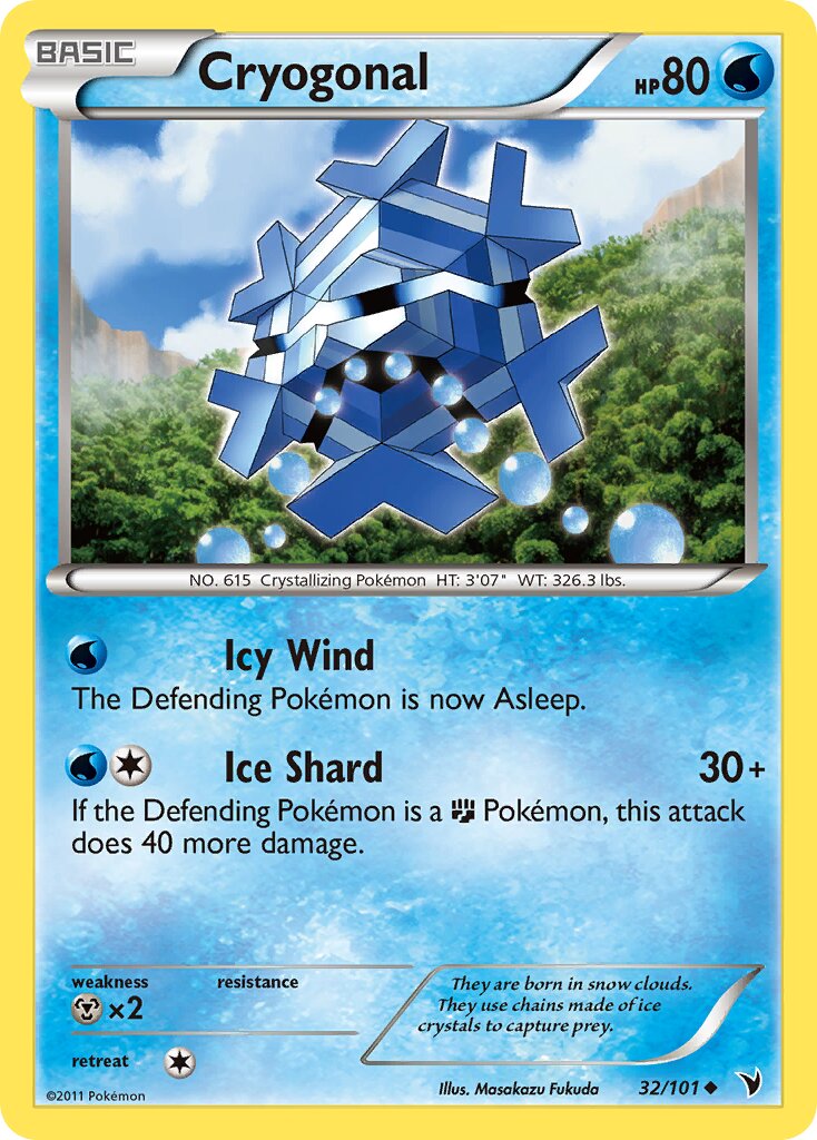 Cryogonal 032/102 — Noble Victories (English Pokémon TCG card)