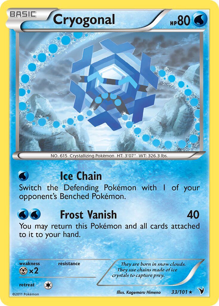 Cryogonal 033/102 — Noble Victories (English Pokémon TCG card)