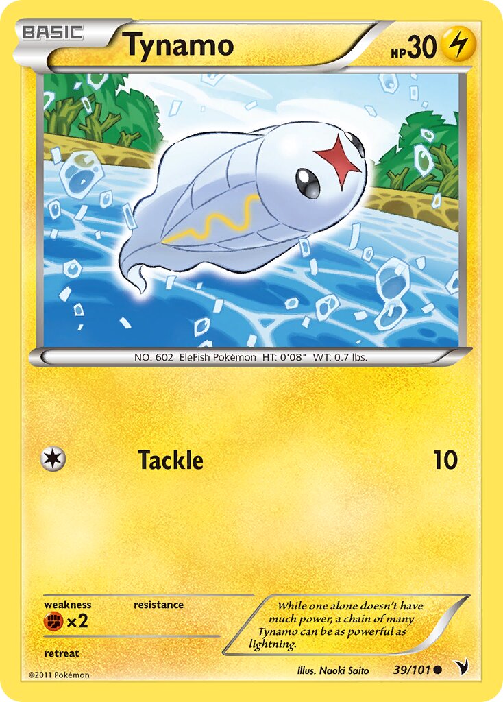 Tynamo 039/102 — Noble Victories (English Pokémon TCG card)