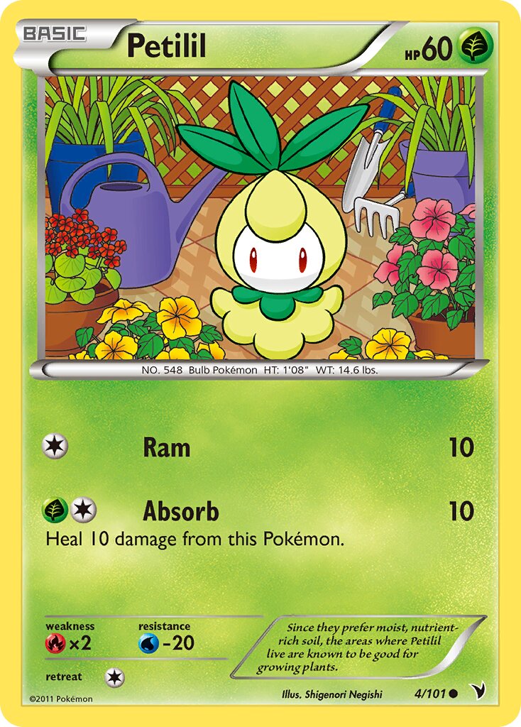 Petilil 004/102 — Noble Victories (English Pokémon TCG card)