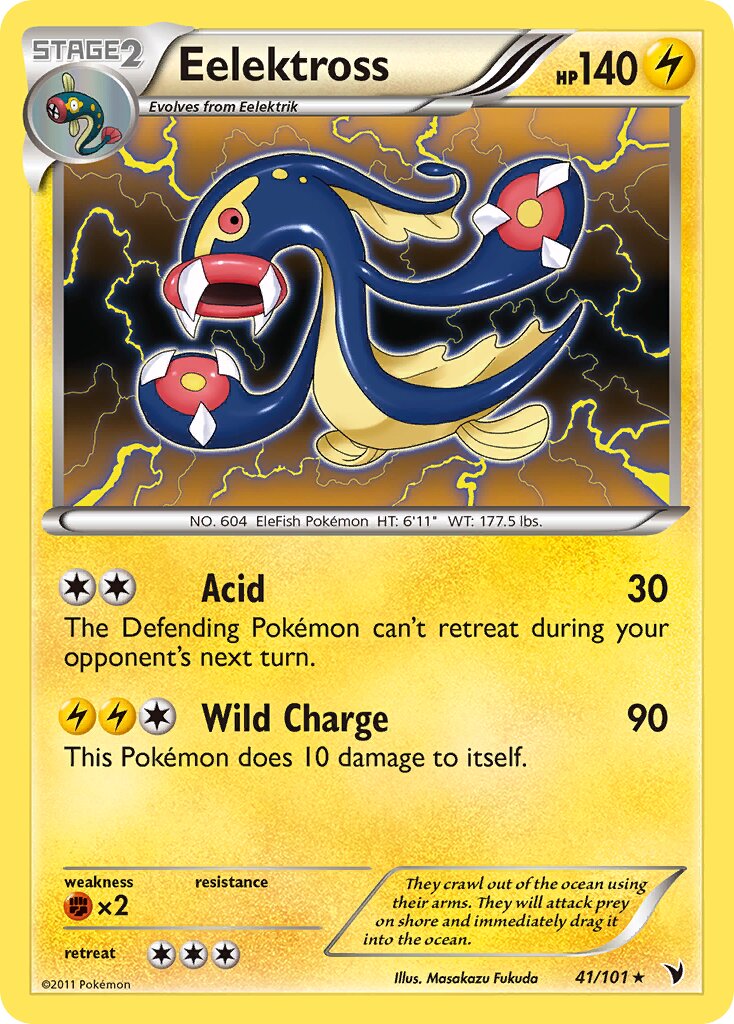 Eelektross 041/102 — Noble Victories (English Pokémon TCG card)