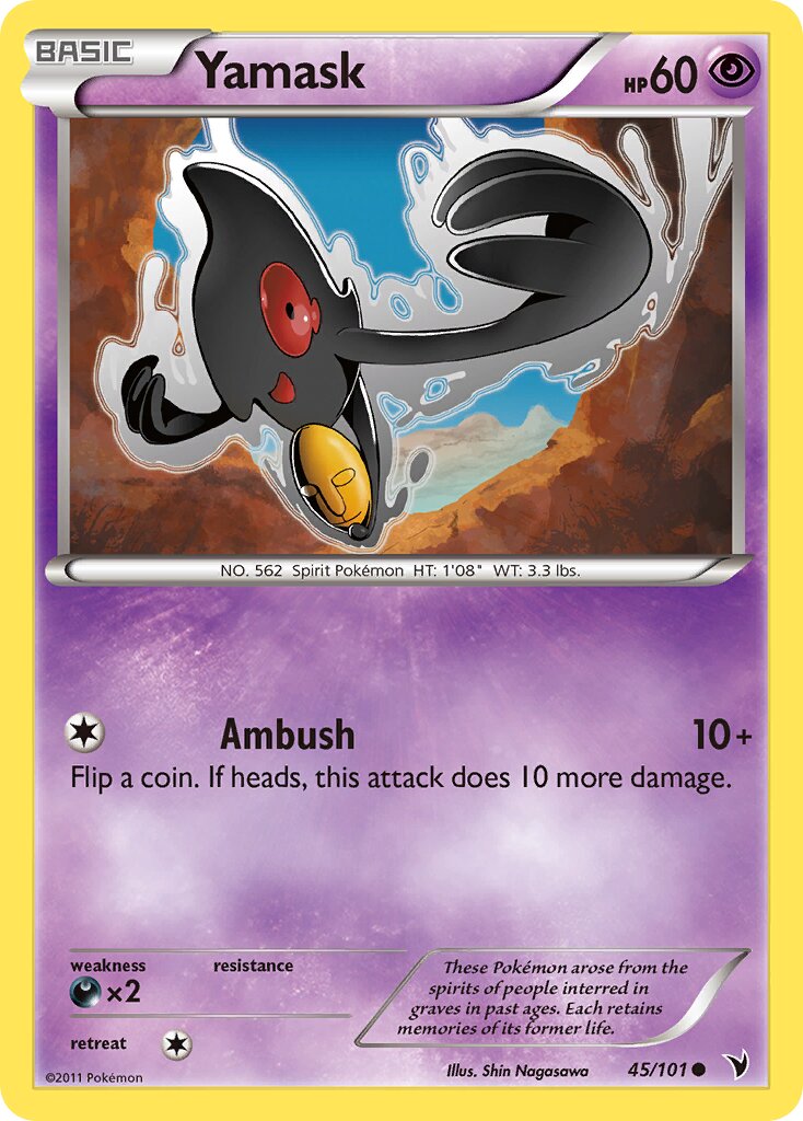 Yamask 045/102 — Noble Victories (English Pokémon TCG card)