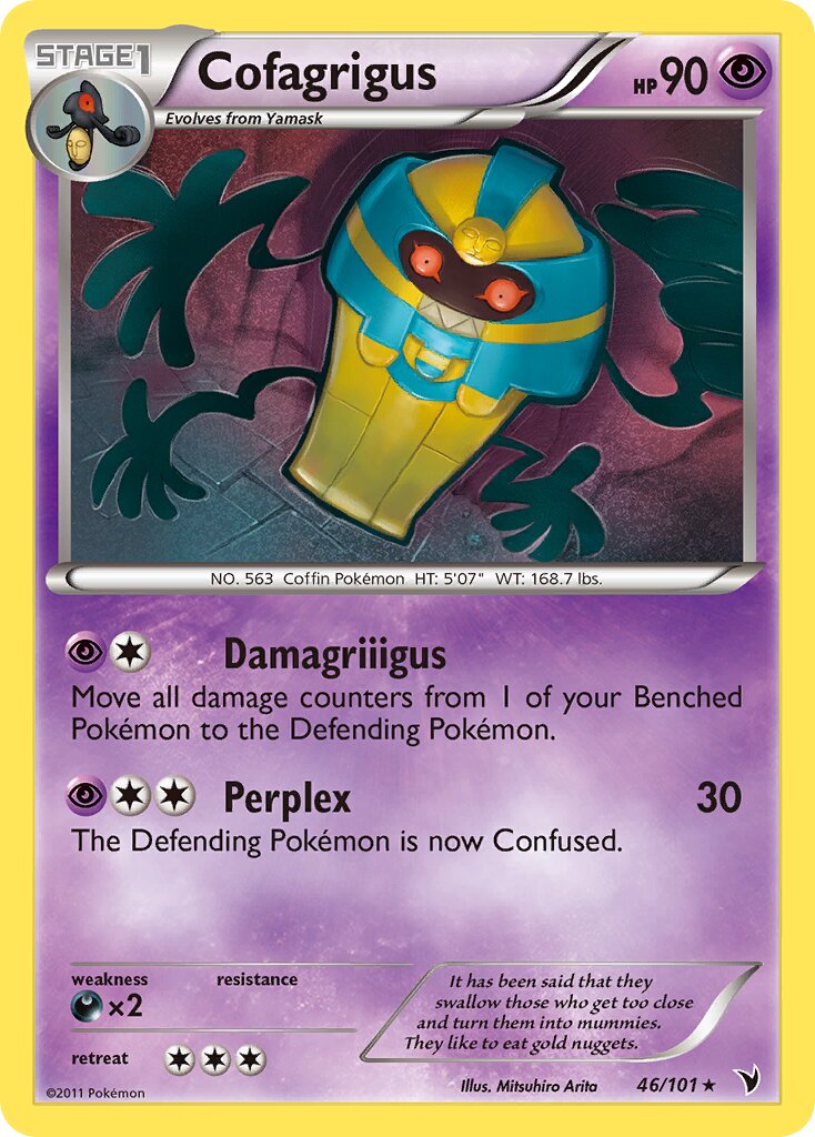 Cofagrigus 046/102 — Noble Victories (English Pokémon TCG card)