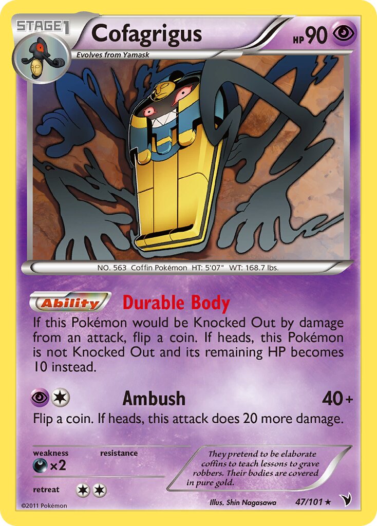 Cofagrigus 047/102 — Noble Victories (English Pokémon TCG card)