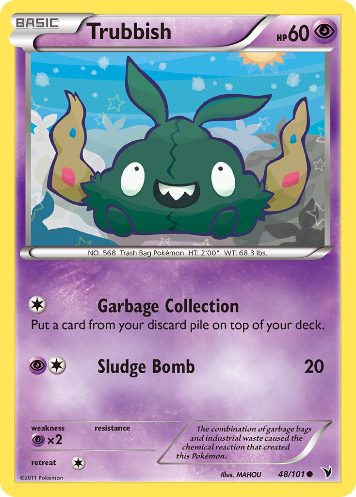 Trubbish 048/102 — Noble Victories (English Pokémon TCG card)