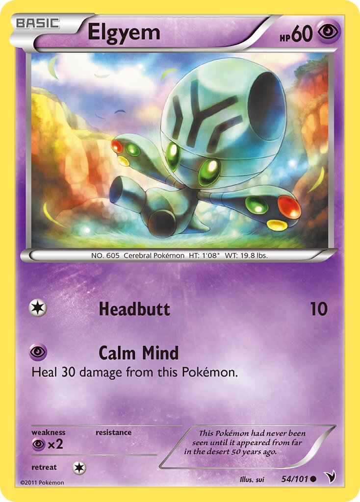 Elgyem 054/102 — Noble Victories (English Pokémon TCG card)