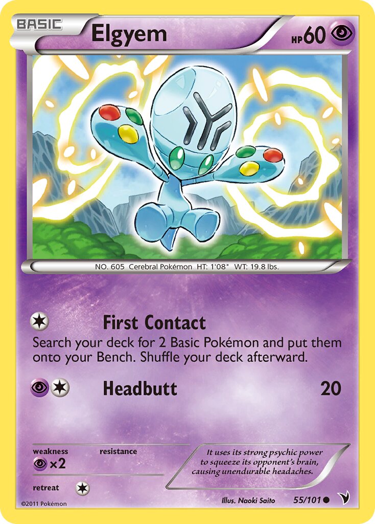 Elgyem 055/102 — Noble Victories (English Pokémon TCG card)