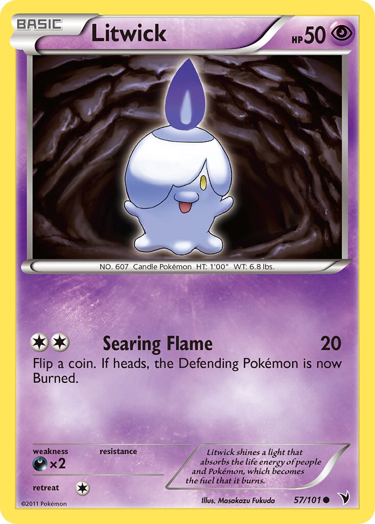 Litwick 057/102 — Noble Victories (English Pokémon TCG card)