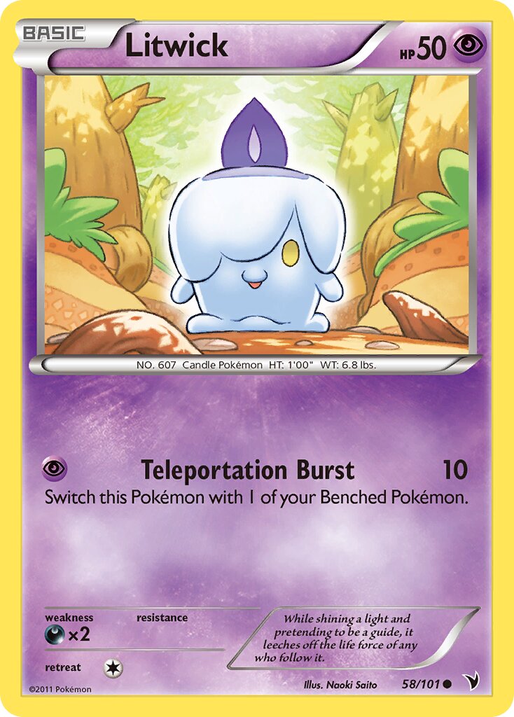 Litwick 058/102 — Noble Victories (English Pokémon TCG card)