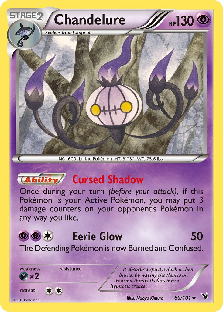 Chandelure 060/102 — Noble Victories (English Pokémon TCG card)