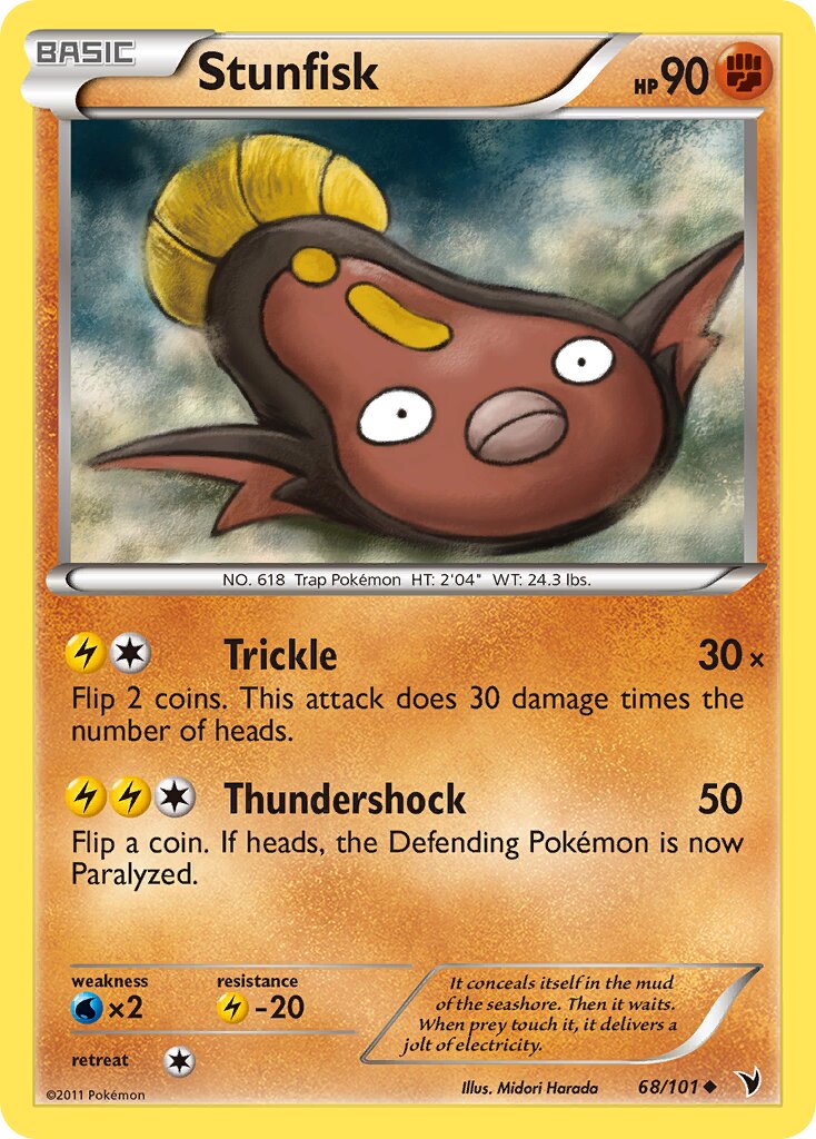 Stunfisk 068/102 — Noble Victories (English Pokémon TCG card)