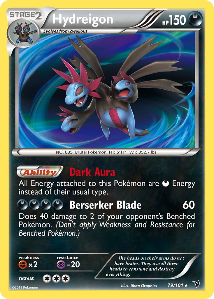 Hydreigon 079/102 — Noble Victories (English Pokémon TCG card)