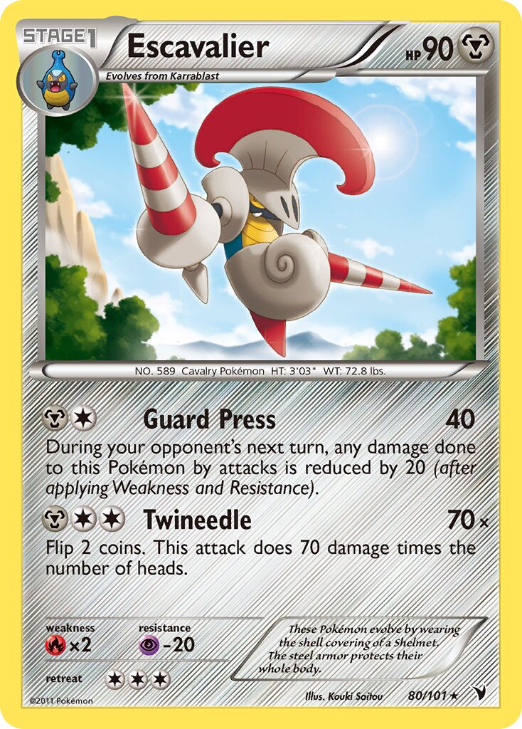 Escavalier 080/102 — Noble Victories (English Pokémon TCG card)