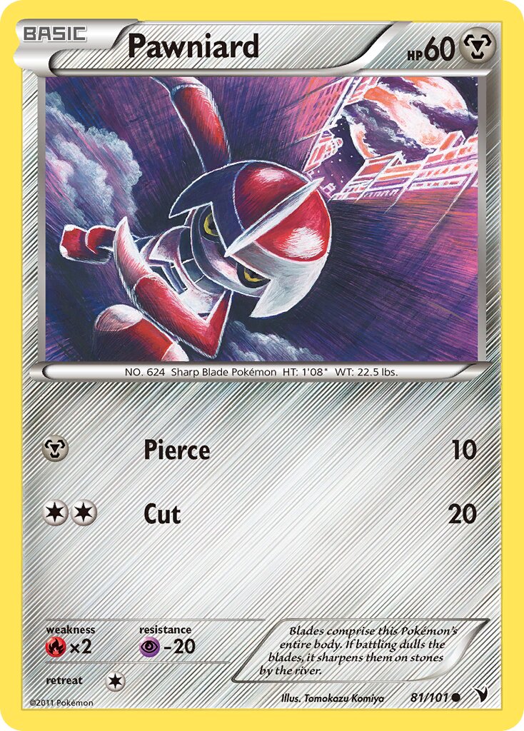 Pawniard 081/102 — Noble Victories (English Pokémon TCG card)
