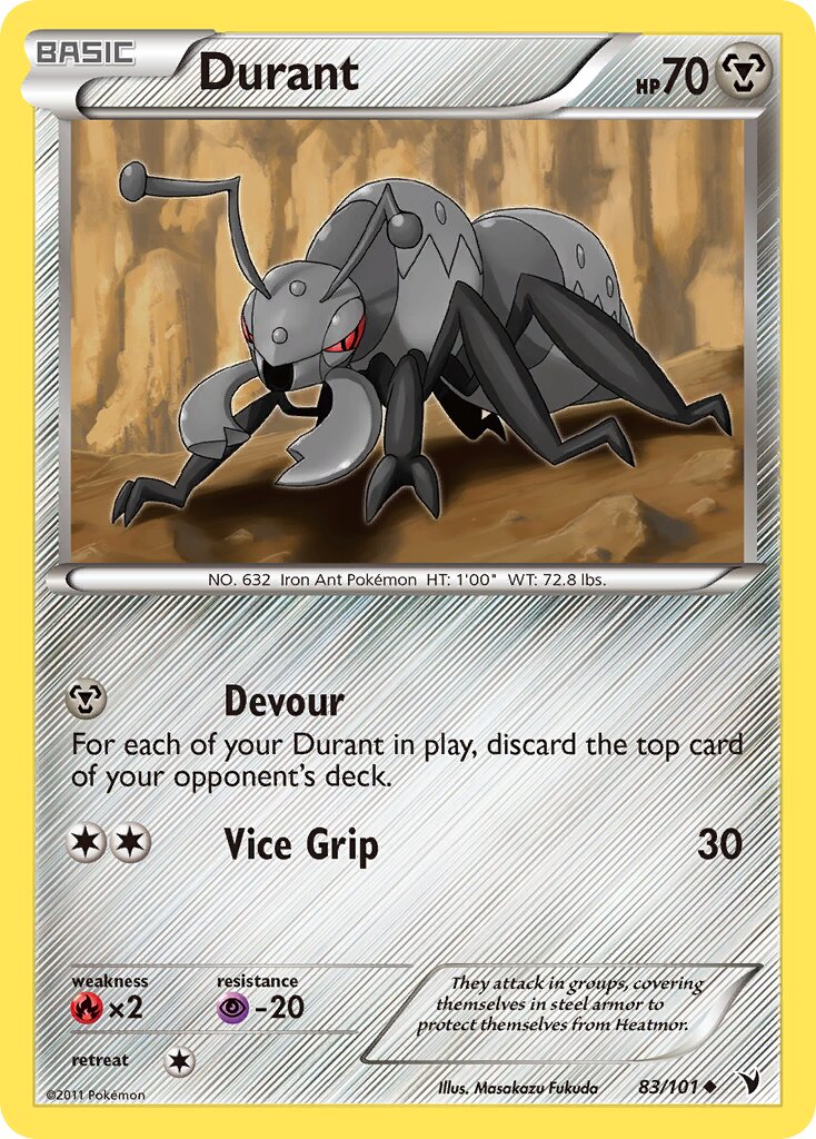 Durant 083/102 — Noble Victories (English Pokémon TCG card)
