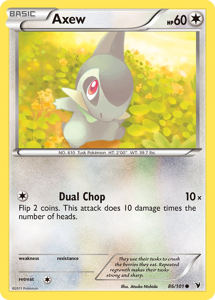 Axew 086/102 — Noble Victories (English Pokémon TCG card)