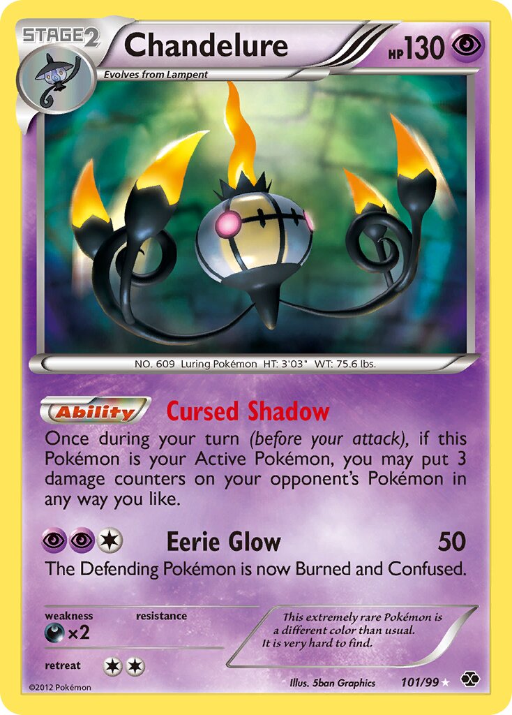 Chandelure 101/103 — Next Destinies (English Pokémon TCG card)
