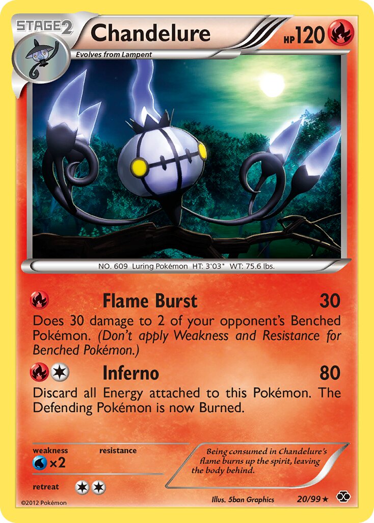 Chandelure 020/103 — Next Destinies (English Pokémon TCG card)