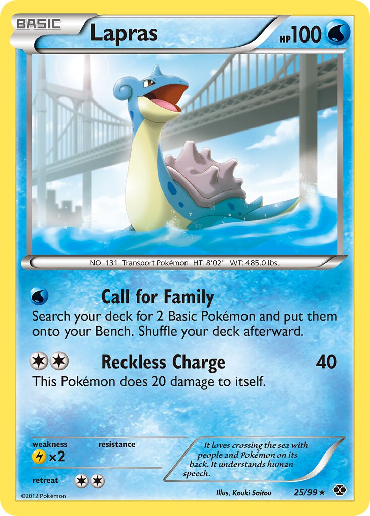 Lapras 025/103 — Next Destinies (English Pokémon TCG card)