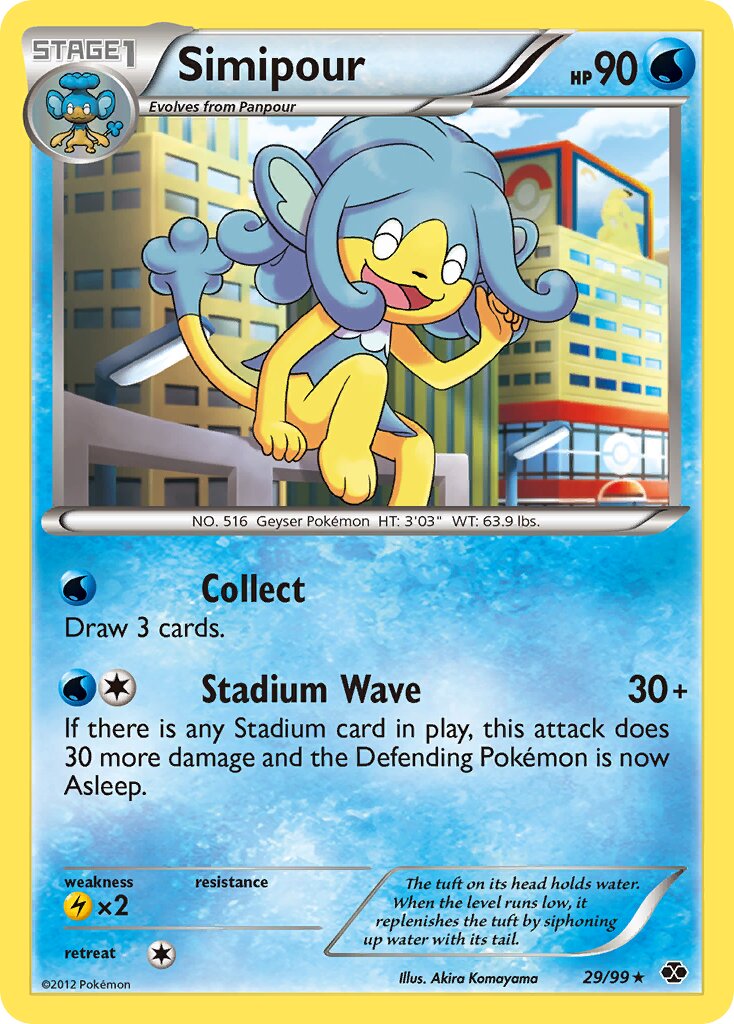 Simipour 029/103 — Next Destinies (English Pokémon TCG card)