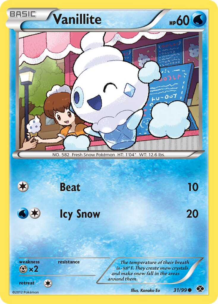 Vanillite 031/103 — Next Destinies (English Pokémon TCG card)