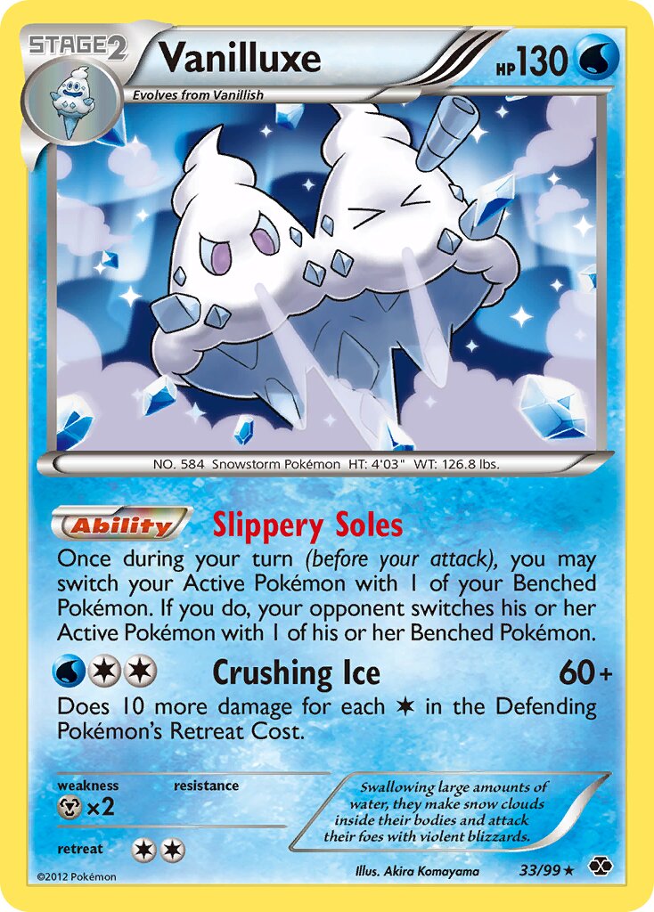Vanilluxe 033/103 — Next Destinies (English Pokémon TCG card)
