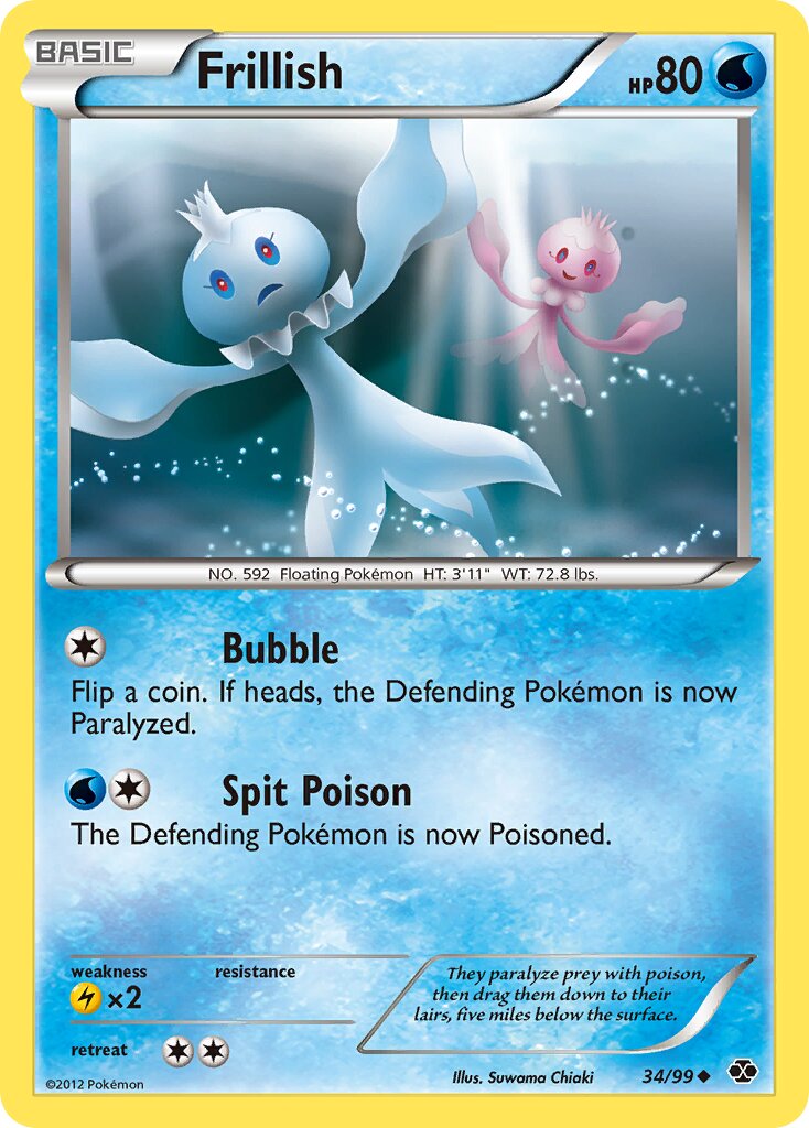 Frillish 034/103 — Next Destinies (English Pokémon TCG card)